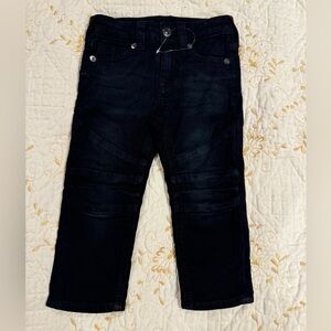 True Religion Boys Black Biker Jeans - size 18M - NWOT